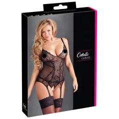 Cottelli - Schwarzes Spitzenoberteil mit Schleife