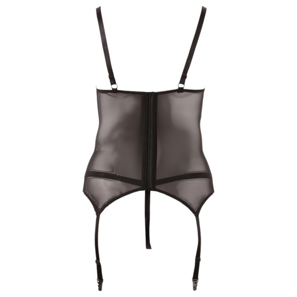 Cottelli - Schwarzes Spitzenoberteil mit Schleife - XXXXL