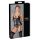 Cottelli Bondage - Glänzendes Hebe-Top mit Fesseln (schwarz) - M