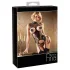 Abierta Fina - Funkelndes Spitzen-Open-Top (Schwarz) - M