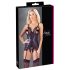 Cottelli - Spitzen-Top mit offenem Design und Tanga (schwarz) - L