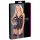 Cottelli - Spitze Offenes Oberteil & Tanga (schwarz) - XL
