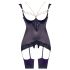 Abierta Fina - Glänzendes Ketten-Set (schwarz) - 85C/XL