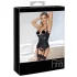 Abierta Fina - Hebe-Top mit Strumpfhalter (schwarz) - M