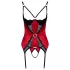 Cottelli - Spitzen Push-up-Oberteil-Set (rot) - M