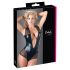 Cottelli - Glänzender Netz-Body (schwarz) - M