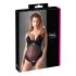Cottelli - Samtiger, vielseitiger Body (schwarz) - 80C/M