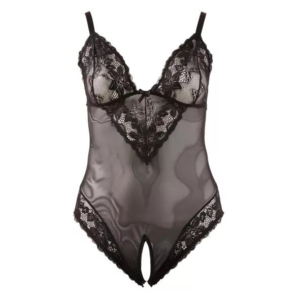 Cottelli Plus Size - Spitzenbody (schwarz) - XXXL