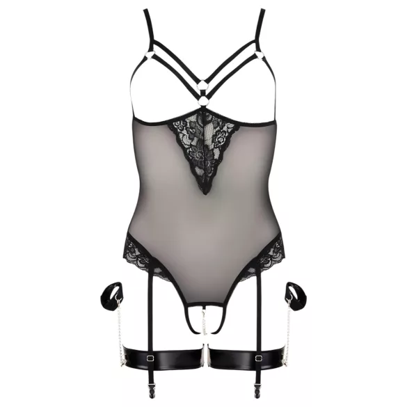 Cottelli Bondage - Metallringe Body & Handfesseln (schwarz) - M