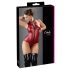 Cottelli Party - Glänzender Reißverschluss-Body, ärmellos (Rot) - XL