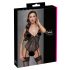 Cottelli - Strumpfhalter, Spitzen-Body mit offenem Design (schwarz) - L
