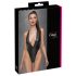 / Cottelli Party - Glänzender Neckholder-Body (Schwarz) - M
