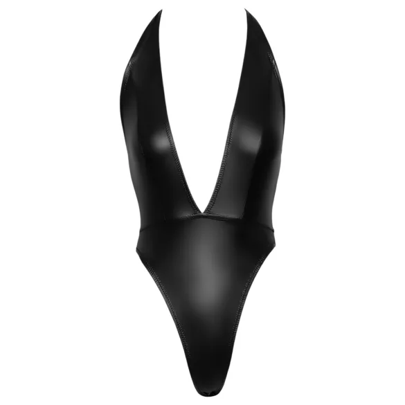 Cottelli Party - Glänzender Neckholder-Body (Schwarz) - L