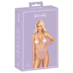 Kissable - Spitzenbody (rosa) - L/XL