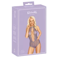 Kissable - Halsbandspitze Body (Lila) - L/XL