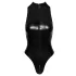 Noir - Schlangenhautmuster-Body (schwarz) - XL