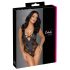 Cottelli Party - Blumenmuster Body (schwarz) - M