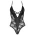 Cottelli Party - Blumenmuster Body (schwarz) - M