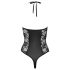 Cottelli Party - Blumenmuster Body (schwarz) - M