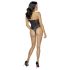 Cottelli Party - Blumenmuster Body (schwarz) - L