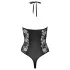 Cottelli Party - Blumenmuster-Body (schwarz) - L