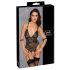 Cottelli Bondage - Offener Body mit Fesseln (Schwarz)