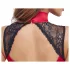 Cottelli - Spitzebody mit Halsband (rot) - M