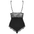 Obsessive Luvae - Body mit transparentem Brustteil (schwarz)