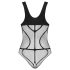 Obsessive B336 - Transparenter, offener Netzbody (Schwarz) - S-L