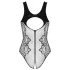 Obsessive B335 - Transparenter, offener Body (schwarz) - S-L