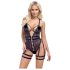 Cottelli - Offener, Riemen-Bodysuit (Schwarz) - M