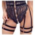 Cottelli - Offener, Riemen-Bodysuit (Schwarz) - M