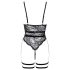 Cottelli - Offener, Riemen-Bodysuit (Schwarz) - M