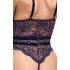 Cottelli - Offener, Riemen-Bodysuit (Schwarz) - L