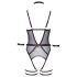 Cottelli Bondage - Offener Body & Handfesseln (Schwarz) - XL
