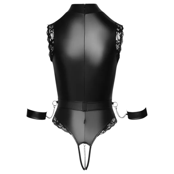 Cottelli Bondage - Offenherziger Body (schwarz) - M