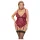 Cottelli Curves - Kettenglied-Spitzenbody (Rot) - 3XL