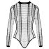 Cottelli - Gestreifter Offener Body (Schwarz) - S-L