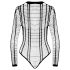 Cottelli - Gestreifter Offener Body (Schwarz) - S-L