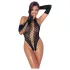 Cottelli - Schwarzer Body mit Handschuhen (S-L)