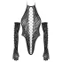 Cottelli - Schwarzer Body mit Handschuhen (S-L)