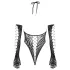 Cottelli - Schwarzer Body mit Handschuhen (S-L)