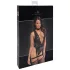 Noir Libido - Body mit Strumpfhalter (schwarz) - L