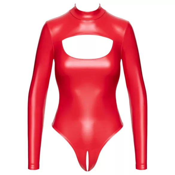 Noir - Glänzender Effekt Body (Rot) - M