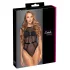 Cottelli - Transparenter Spitzen-Body (Schwarz)