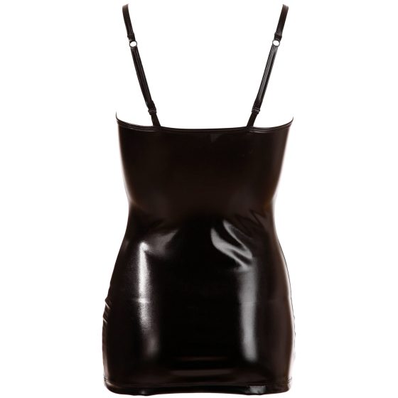 Cottelli - Glänzendes, geschnürtes Kleid (schwarz) - M
