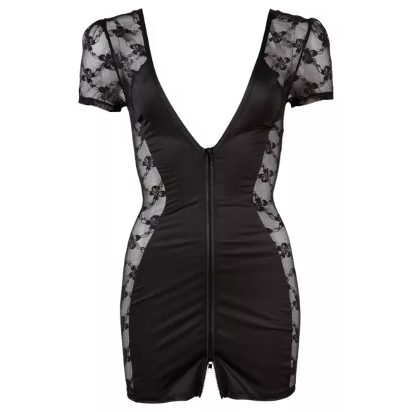 Cottelli - Schleifen und Spitze Kleid (schwarz) - L