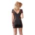 Cottelli - Schwarzes Minikleid mit Schleife und Spitze - XL