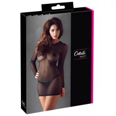 Cottelli - Transparenz-Kleid (schwarz)