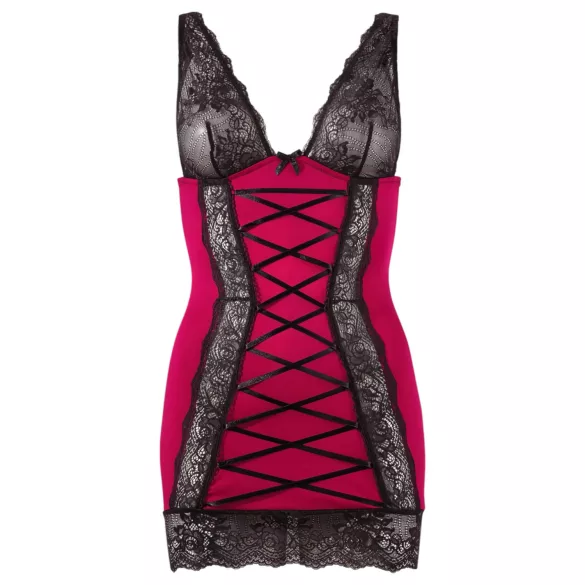 Cottelli - Exklusives Kleid mit Schnürung (Rot) - M